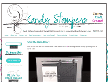 Tablet Screenshot of candystampers.com